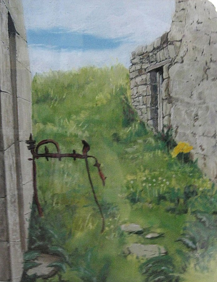 Old gate, Inishmurray